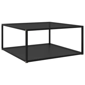 Mesa de centro vidrio templado negro 80x80x35 cm de vidaXL, Mesas de centro - Ref: Foro24-322893, Precio: 89,39 €, Descuento: %