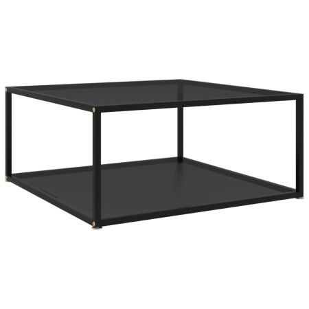 Mesa de centro vidrio templado negro 80x80x35 cm de vidaXL, Mesas de centro - Ref: Foro24-322893, Precio: 90,50 €, Descuento: %