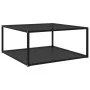 Mesa de centro vidrio templado negro 80x80x35 cm de vidaXL, Mesas de centro - Ref: Foro24-322893, Precio: 89,39 €, Descuento: %