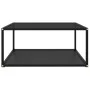 Mesa de centro vidrio templado negro 80x80x35 cm de vidaXL, Mesas de centro - Ref: Foro24-322893, Precio: 89,39 €, Descuento: %