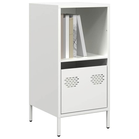 Aparador de acero laminado en frío blanco 35x39x73,5 cm de , Aparadores - Ref: Foro24-851357, Precio: 58,47 €, Descuento: %