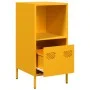 Aparador acero laminado en frío amarillo mostaza 35x39x73,5 cm de , Aparadores - Ref: Foro24-851355, Precio: 58,55 €, Descuen...