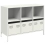 Aparador de acero laminado en frío blanco 101,5x39x73,5 cm de , Aparadores - Ref: Foro24-851369, Precio: 169,75 €, Descuento: %