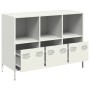 Aparador de acero laminado en frío blanco 101,5x39x73,5 cm de , Aparadores - Ref: Foro24-851369, Precio: 169,75 €, Descuento: %