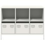 Aparador de acero laminado en frío blanco 101,5x39x73,5 cm de , Aparadores - Ref: Foro24-851369, Precio: 169,75 €, Descuento: %