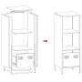 Aparador de acero blanco 35x39x103,5 cm de , Aparadores - Ref: Foro24-851381, Precio: 74,26 €, Descuento: %
