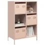 Aparador de acero rosa 68x39x103,5 cm de , Aparadores - Ref: Foro24-851407, Precio: 119,38 €, Descuento: %