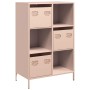 Aparador de acero rosa 68x39x103,5 cm de , Aparadores - Ref: Foro24-851407, Precio: 121,48 €, Descuento: %