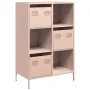 Aparador de acero rosa 68x39x103,5 cm de , Aparadores - Ref: Foro24-851407, Precio: 119,38 €, Descuento: %