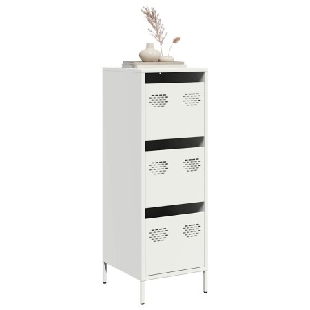 Aparador de acero blanco 39x35x103,5 cm de , Aparadores - Ref: Foro24-851405, Precio: 128,31 €, Descuento: %