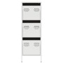 Aparador de acero blanco 39x35x103,5 cm de , Aparadores - Ref: Foro24-851405, Precio: 128,31 €, Descuento: %