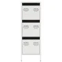 Aparador de acero blanco 39x35x103,5 cm de , Aparadores - Ref: Foro24-851405, Precio: 126,48 €, Descuento: %