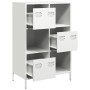 Aparador de acero blanco 68x39x103,5 cm de , Aparadores - Ref: Foro24-851411, Precio: 120,47 €, Descuento: %