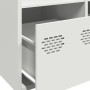 Aparador de acero blanco 68x39x103,5 cm de , Aparadores - Ref: Foro24-851411, Precio: 120,47 €, Descuento: %