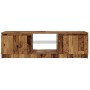 Mueble TV luces LED madera ingeniería envejecida 120x30x36 cm de , Muebles TV - Ref: Foro24-856347, Precio: 62,86 €, Descuent...