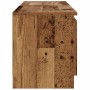 Mueble TV luces LED madera ingeniería envejecida 120x30x36 cm de , Muebles TV - Ref: Foro24-856347, Precio: 62,86 €, Descuent...