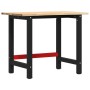 Banco de trabajo madera maciza de roble 100x60x81,5 cm de , Mesas de trabajo - Ref: Foro24-3309670, Precio: 164,63 €, Descuen...