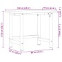 Banco de trabajo madera maciza de roble 100x60x81,5 cm de , Mesas de trabajo - Ref: Foro24-3309670, Precio: 164,63 €, Descuen...