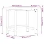 Banco de trabajo madera de roble marrón oscuro 100x60x81,5 cm de , Mesas de trabajo - Ref: Foro24-3309672, Precio: 153,43 €, ...