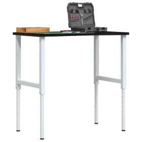 Banco de trabajo madera roble marrón oscuro 100x60x(71,5-98) cm de , Mesas de trabajo - Ref: Foro24-3309721, Precio: 130,98 €...