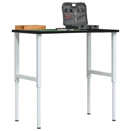 Banco de trabajo madera roble marrón oscuro 100x60x(71,5-98) cm de , Mesas de trabajo - Ref: Foro24-3309721, Precio: 130,98 €...