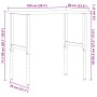 Banco de trabajo madera roble marrón oscuro 100x60x(71,5-98) cm de , Mesas de trabajo - Ref: Foro24-3309721, Precio: 130,98 €...