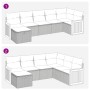 Set de sofás de jardín 7 pzas con cojines ratán sintético negro de , Conjuntos de jardín - Ref: Foro24-3326039, Precio: 429,1...