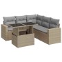 Juego de sofás jardín con cojines 6 pzas ratán sintético beige de , Conjuntos de jardín - Ref: Foro24-3326320, Precio: 478,98...