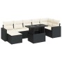 Set de sofás de jardín y cojines 8 piezas ratán sintético negro de , Conjuntos de jardín - Ref: Foro24-3326357, Precio: 519,5...