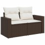 Set de sofás de jardín 9 pzas y cojines ratán sintético marrón de , Conjuntos de jardín - Ref: Foro24-3326374, Precio: 600,24...