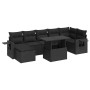 Set de sofás de jardín y cojines 8 piezas ratán sintético negro de , Conjuntos de jardín - Ref: Foro24-3326516, Precio: 566,4...
