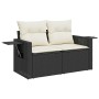 Set de sofás de jardín y cojines 10 pzas ratán sintético negro de , Conjuntos de jardín - Ref: Foro24-3326537, Precio: 652,48...