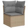 Juego de sofás jardín con cojines beige 10 pzas ratán sintético de , Conjuntos de jardín - Ref: Foro24-3326540, Precio: 723,4...