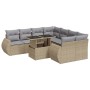 Set de sofás de jardín con cojines 9 pzas ratán sintético beige de , Conjuntos de jardín - Ref: Foro24-3326610, Precio: 661,5...
