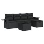 Set de sofás de jardín 6 piezas y cojines ratán sintético negro de , Conjuntos de jardín - Ref: Foro24-3325471, Precio: 397,9...