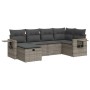 Set de muebles de jardín 6 pzas y cojines ratán sintético gris de , Conjuntos de jardín - Ref: Foro24-3325486, Precio: 421,31...