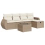 Juego de sofás jardín con cojines 6 pzas ratán sintético beige de , Conjuntos de jardín - Ref: Foro24-3325574, Precio: 448,81...