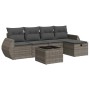 Set de muebles de jardín 6 pzas y cojines ratán sintético gris de , Conjuntos de jardín - Ref: Foro24-3325576, Precio: 376,00...