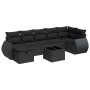 Set de sofás de jardín y cojines 8 piezas ratán sintético negro de , Conjuntos de jardín - Ref: Foro24-3325611, Precio: 505,8...