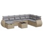 Set de sofás de jardín con cojines 9 pzas ratán sintético beige de , Conjuntos de jardín - Ref: Foro24-3325645, Precio: 574,8...