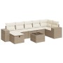Set de sofás de jardín y cojines 8 piezas ratán sintético beige de , Conjuntos de jardín - Ref: Foro24-3325714, Precio: 558,9...