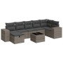 Set de sofás de jardín y cojines 8 piezas ratán sintético gris de , Conjuntos de jardín - Ref: Foro24-3325716, Precio: 508,77...