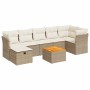 Set de sofás de jardín y cojines 8 piezas ratán sintético beige de , Conjuntos de jardín - Ref: Foro24-3325768, Precio: 507,7...