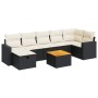 Set de sofás de jardín y cojines 8 piezas ratán sintético negro de , Conjuntos de jardín - Ref: Foro24-3325794, Precio: 463,3...