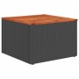 Set de sofás de jardín y cojines 8 piezas ratán sintético negro de , Conjuntos de jardín - Ref: Foro24-3325794, Precio: 463,3...