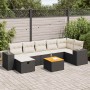 Set de sofás de jardín y cojines 8 piezas ratán sintético negro de , Conjuntos de jardín - Ref: Foro24-3325878, Precio: 475,0...