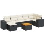 Set de sofás de jardín y cojines 8 piezas ratán sintético negro de , Conjuntos de jardín - Ref: Foro24-3325878, Precio: 475,0...