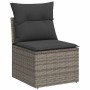 Set sofás jardín y cojines 8 pzas ratán sintético acacia gris de , Conjuntos de jardín - Ref: Foro24-3327984, Precio: 527,92 ...
