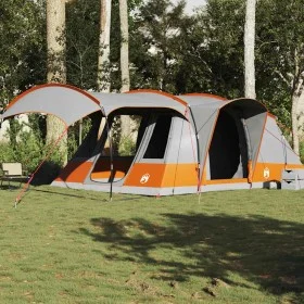 Tienda de campaña con túnel 5 personas impermeable gris naranja de , Tiendas de campaña - Ref: Foro24-4009427, Precio: 222,95...