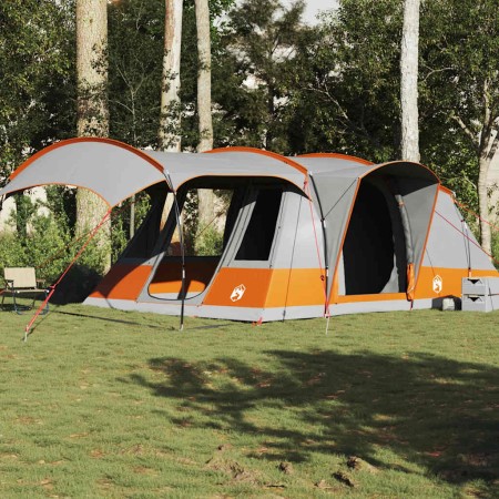 Tienda de campaña con túnel 5 personas impermeable gris naranja de , Tiendas de campaña - Ref: Foro24-4009427, Precio: 215,11...